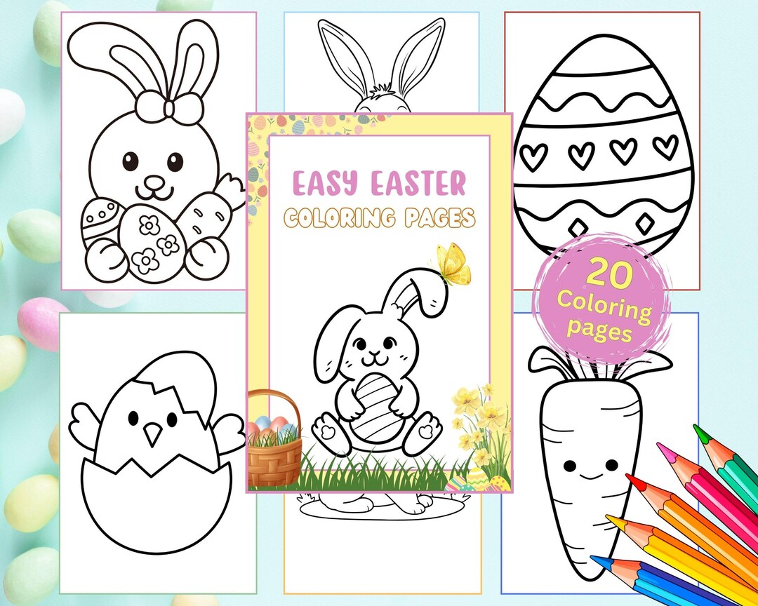 20 Easy Easter Coloring Pages for Kids, Easter Coloring Pages ...