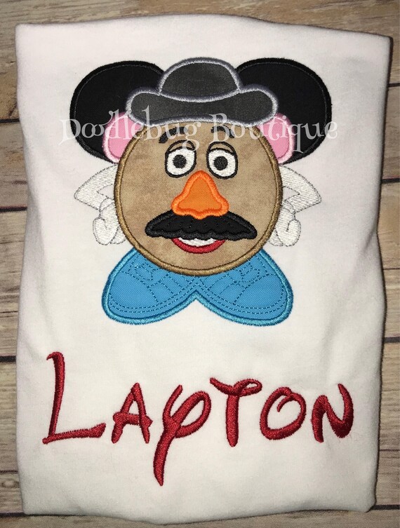 Mr Potato Head Toy Story Mickey Shirt With Free Name Etsy