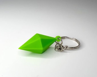 3D Plumbob Keychain inspired by Sims, Gamer, Player