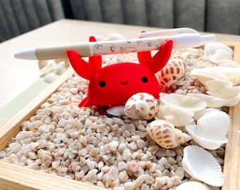 Crab Pencil Holder | Gift Idea For Teacher, Student or Your Work BFF | Cute Crab Decor