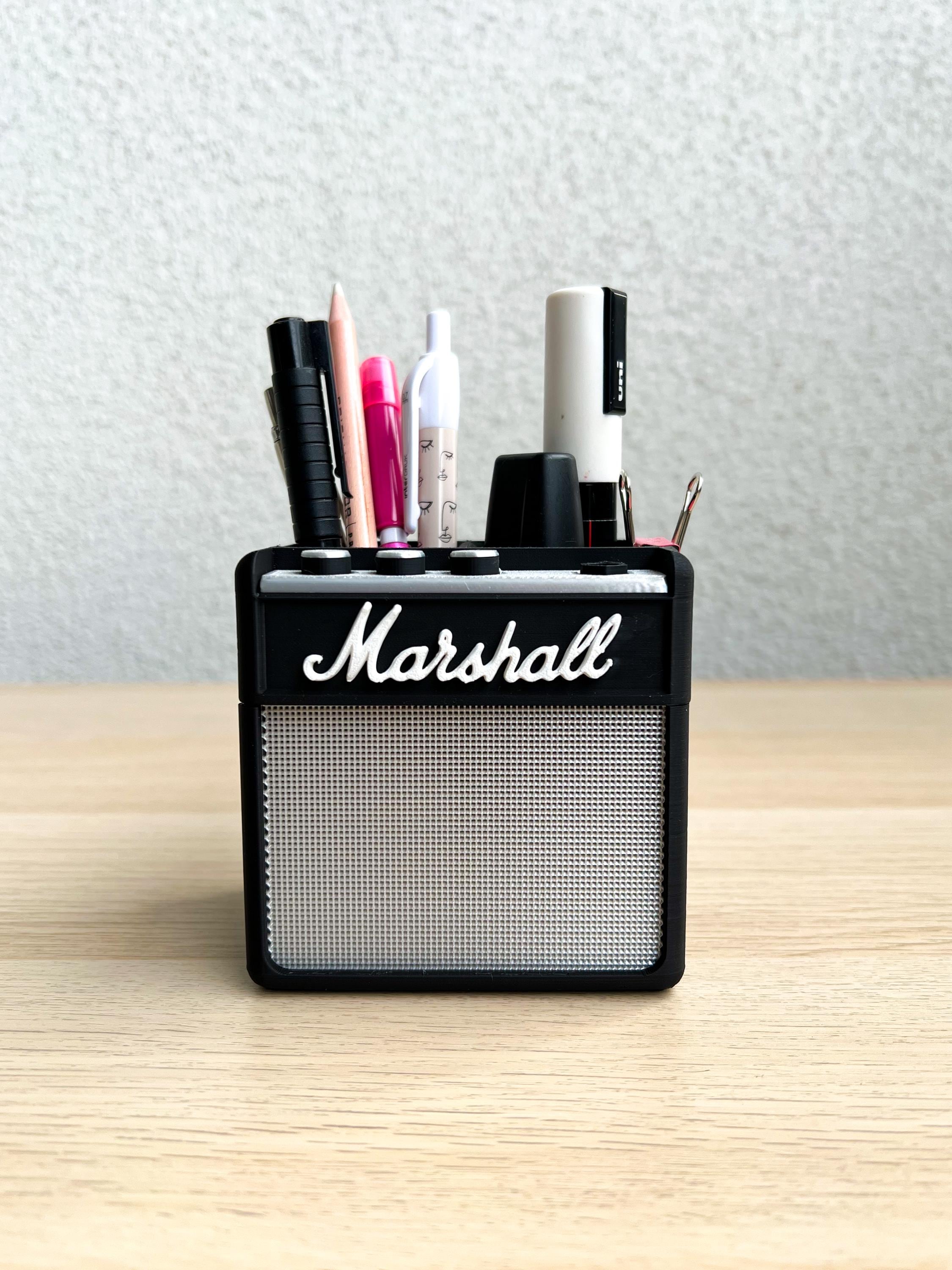 Customizable AMP Desk Pen Holder | Desk Organizer | Musician Desk Art Gift Idea For Him | Customize your AMP