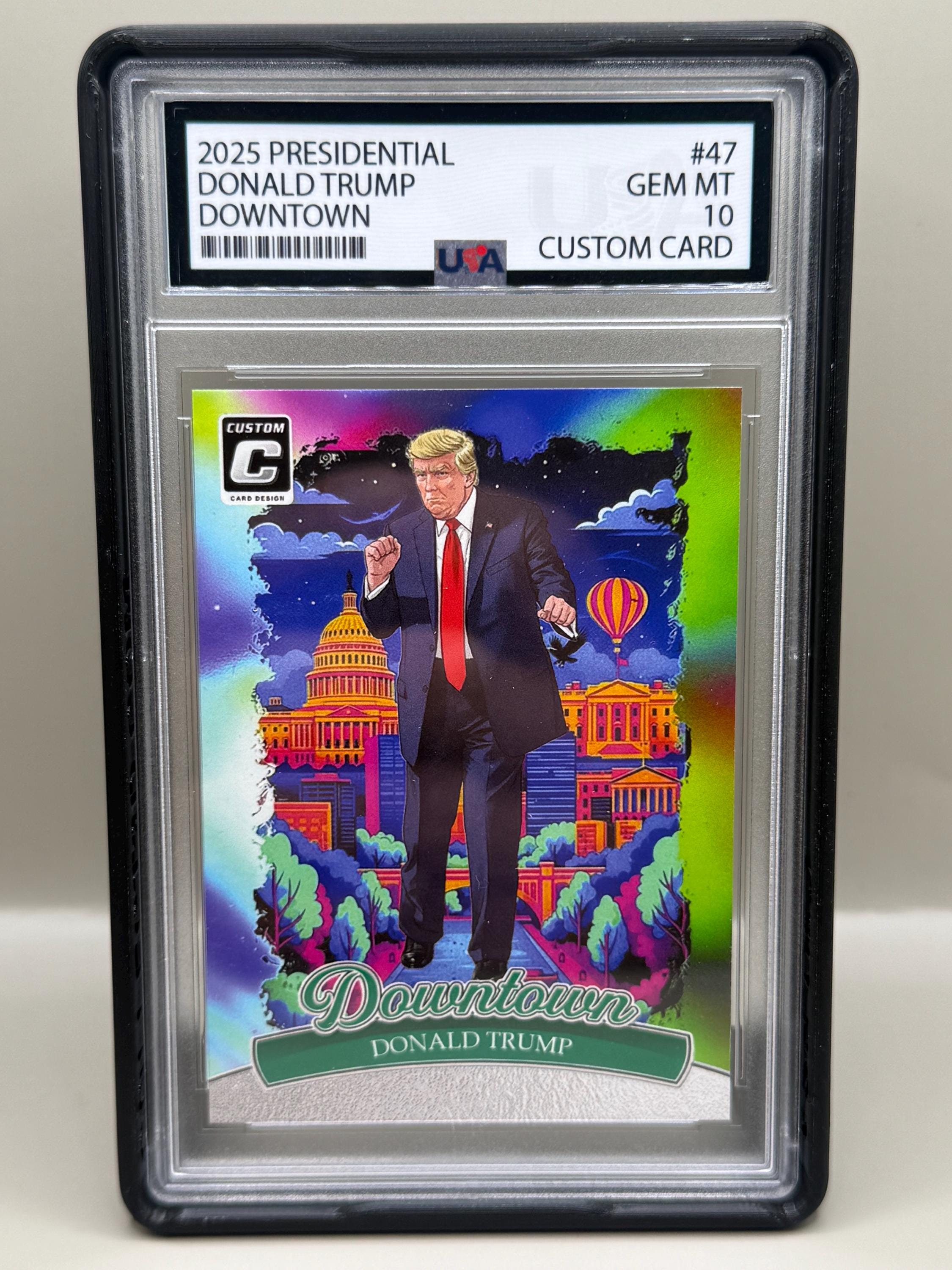 Donald Trump Custom Card - Downtown Tie Dye Design - Black Label Slab ...