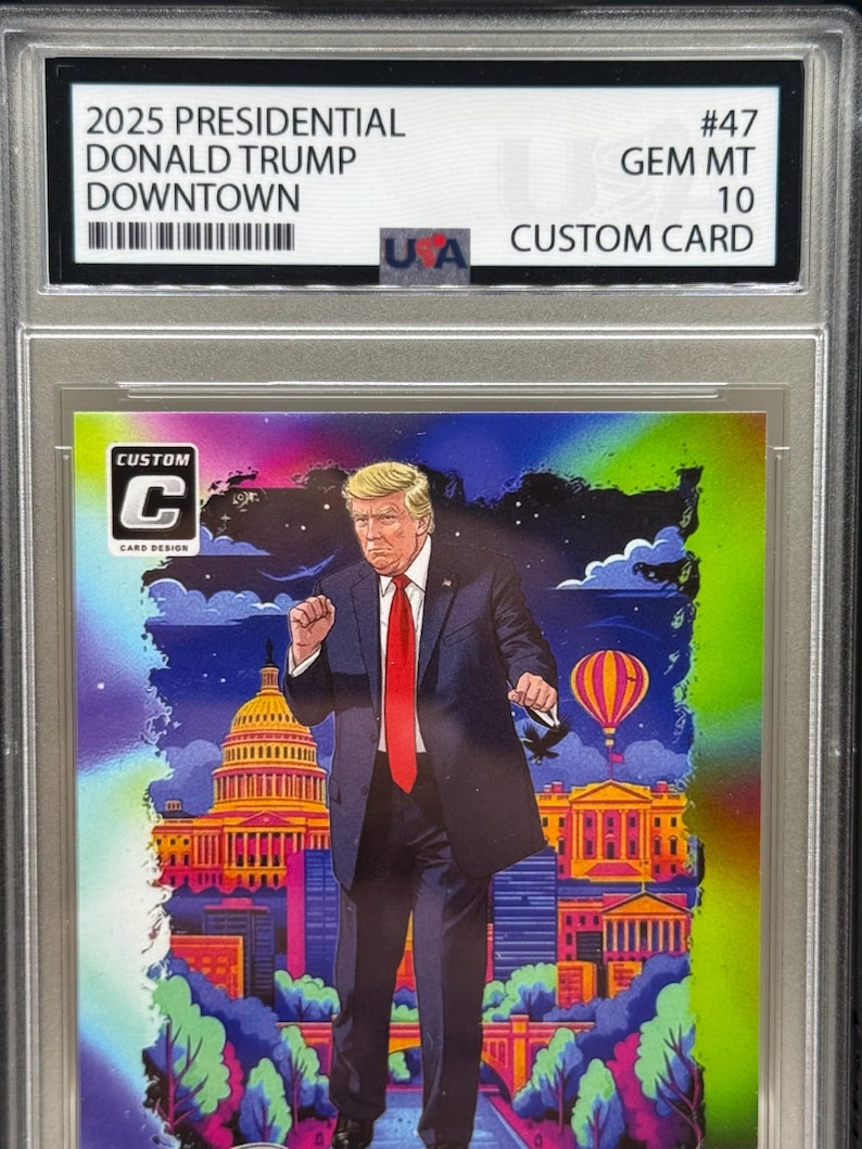 Donald Trump Custom Card - Downtown Tie Dye Design - Black Label Slab ...