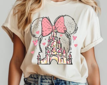 Disney Minnie Mouse Castle Shirt, Magic Kingdom Family Shirt, Vintage Disney Shirt, Disneyland Shirt, Magical Kingdom
