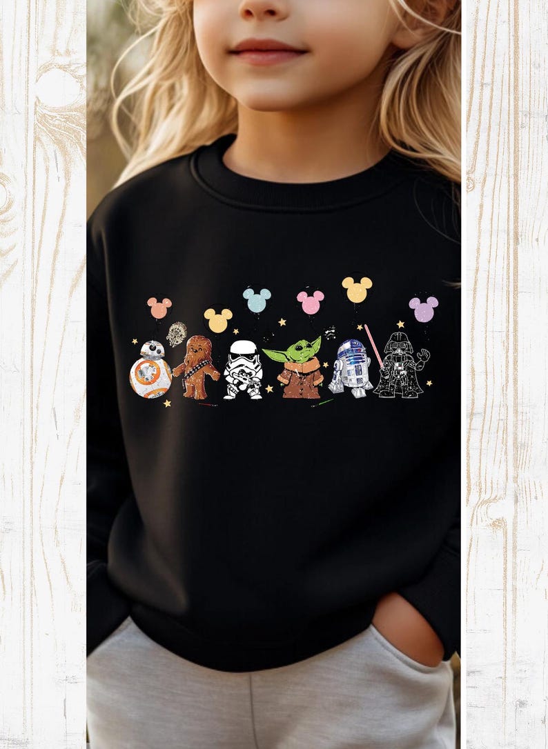 Star Wars Disney Balloon Shirt, Star Wars Character Shirt, Disney Star Wars Tee, Disney Sweater, Baby yoda Shirt,Disneyland Vacation
