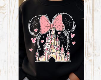 Disney Minnie Mouse Castle Sweatshirt, Magic Kingdom Family Sweatshirt, Vintage Disney Sweatshirt, Disneyland Shirt, Magical Kingdom
