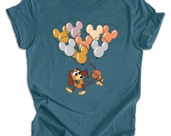 Slinky Dog with Mickey Balloons Shirt, Toy Story Balloon T-Shirt,  , Disney Dog Lover Gift, Disneyland Family Vacation Shirt