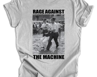 Rage Against The Machine, Resistance Tee,Anti TrumpBernie Sanders,Fight Oligarchy Tour Shirt, Political Activism T-Shirt,1963 Arrest Photo,