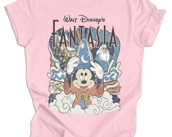 Disney Fantasia Shirt - Retro Sorcerer Mickey Tee for Disneyworld Trips, Vintage Walt Disney Fantasy, Fantasia Disney shirt