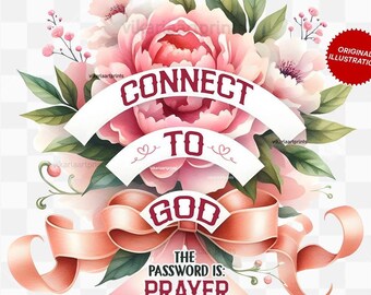 Conéctate con dios la respuesta es la oración png, Adoración a Jesús png, Diseño de camiseta de fe y adoración para creyentes católicos cristianos, coqueta jesus