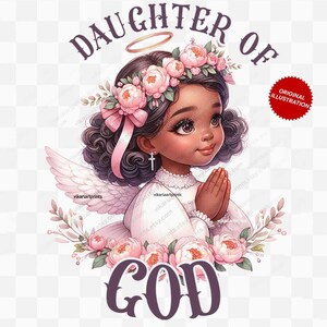 Daughter of God PNG, Daughter Of The King Png, First Communion, coquette black girl, black angel png,Christian Png,Religious, Woman Of Faith