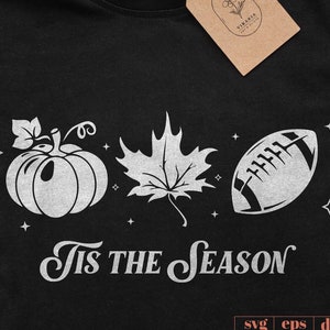 Tis The Season Svg, Football Latte Leaves Png, Pumpkin Latte Coffee png, Pumpkin Spice svg, Café de otoño, Acción de gracias familiar SVG, calabaza