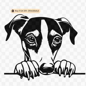 Sbirciando Greyhound SVG, Whippet Dog Svg #4, Whippet Svg, Greyhound Dog Svg, Whippet mamma, Peeking Greyhound Clipart, Peeking Greyhound Svg