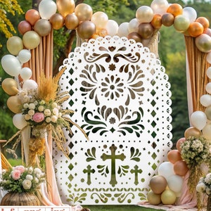 Cielito Lindo Baby Shower SVG, Papel Picado, Baptism, Colorful Mexican Fiesta, Baby Shower in Papel Picado style, Wedding svg,Arch Backdrop