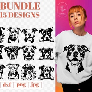 Pitbull Svg Bundle 15, PITBULL SVG, PITBULL Clipart, Pitbull Svg Files For Cricut, Pitbull Silhouette Svg, American Pitbull svg,American Pit