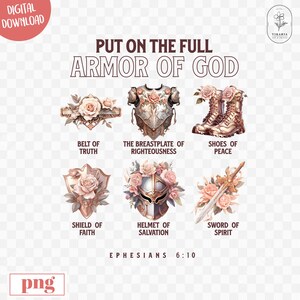 Woman Warrior of God, Bible Quote Png, Shield of Faith png, Armor of God Clip Art, Full Armor of God PNG, Ephesians 6, Christian PNG, quote,vikariaartprints, vikariartprints