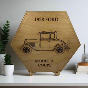 1928, 1929, 1930, 1931 Ford Model A Wall or Display Art (1 piece)
