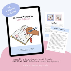 50 Journal Prompts für Verlust & Trauer | Digitaler Download