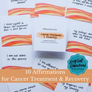 DIGITALER DOWNLOAD-Affirmationen zur Krebsbehandlung & Genesung (10er Set)