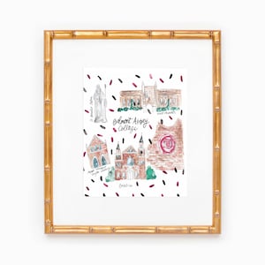 Belmont Abbey Map Print