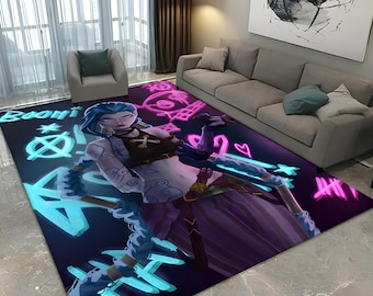 アーケイン リーグ・オブ・レジェンド ラグ：ジンクスとヴィのアニメアートカーペット