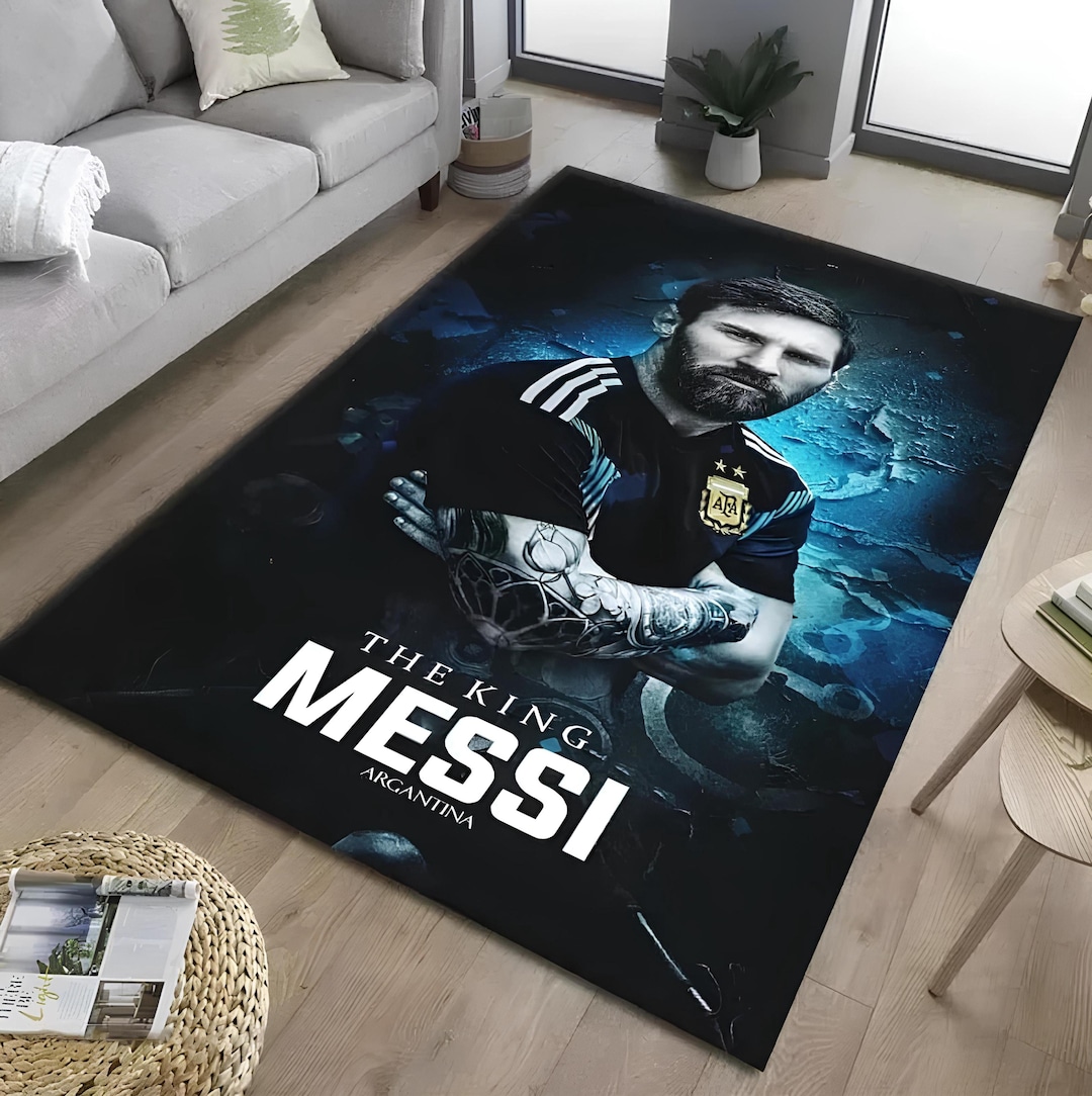 Lionel Messi Area Rug, Argentina Carpet , Lionel Messi Fan Rug, Home ...