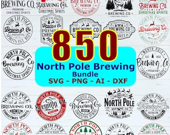 SVG PNG Bundle: 850 Weihnachtsmotive (Digitaler Download)