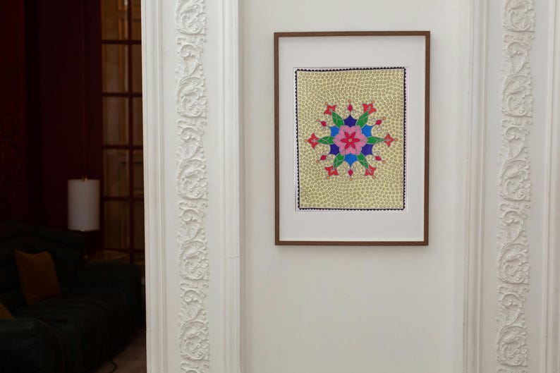 Handmade Peacock Madhubani Painting | Indian Folk Art L A4 Size Wall ...