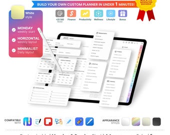 2025 Digitaler Planer: GoodNotes, Notability, iPad (Digitaler Download)