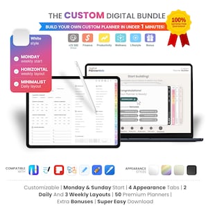 Digital Planner | GoodNotes Planner | iPad Planner | Notability Planner | Daily Weekly Monthly Digital Planner | 2025 2026 + Undated Planner