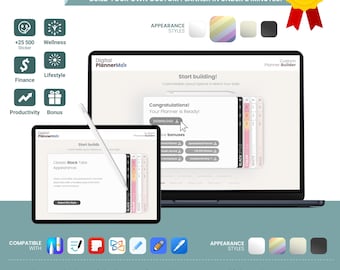 Personalisierter Digitaler Planer für Goodnotes & Notability (2025-2026) (Digitaler Download)