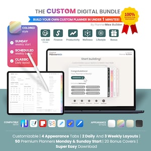 Digital Planner 2025, Goodnotes Planner, iPad Planner, Notability Planner, 2025 dated Planner, Weekly Planner, Daily Planner, Sunday start