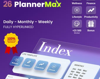 2026 Digitaler Planer für iPad: Wellness, Nachhaltigkeit, Nachhaltigkeit (25.000+ Sticker)