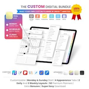 2025 Digital Planner: iPad & Android, Daily, Weekly, Monthly (Digital Download)