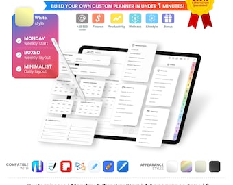 2026 Digitaler Kalender für iPad, anpassbare Layouts