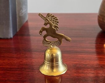 Vintage Brass Unicorn Bell