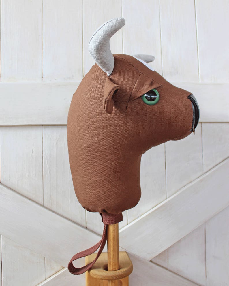 Rodeo Bull Rideon Toy Stick Horse Sewing Pattern and Tutorial Etsy