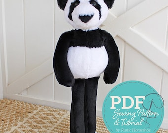Raindrop Ragdoll Bear Plushie Sewing Pattern and Tutorial Stuffed Animal Toy - DIGITAL PDF