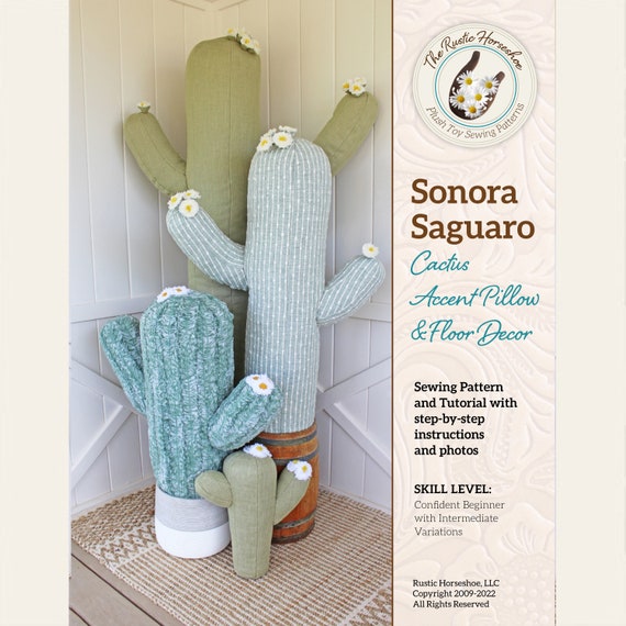 Schnittmuster Saguaro Kaktus Kissen - Wsten Akzent und Bodendeko (PDF) -  Etsy Schweiz