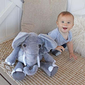 Poised Pachyderm Elephant Pudgy Plushie Sewing Pattern and Tutorial Stuffed Animal Toy DIGITAL PDF image 5