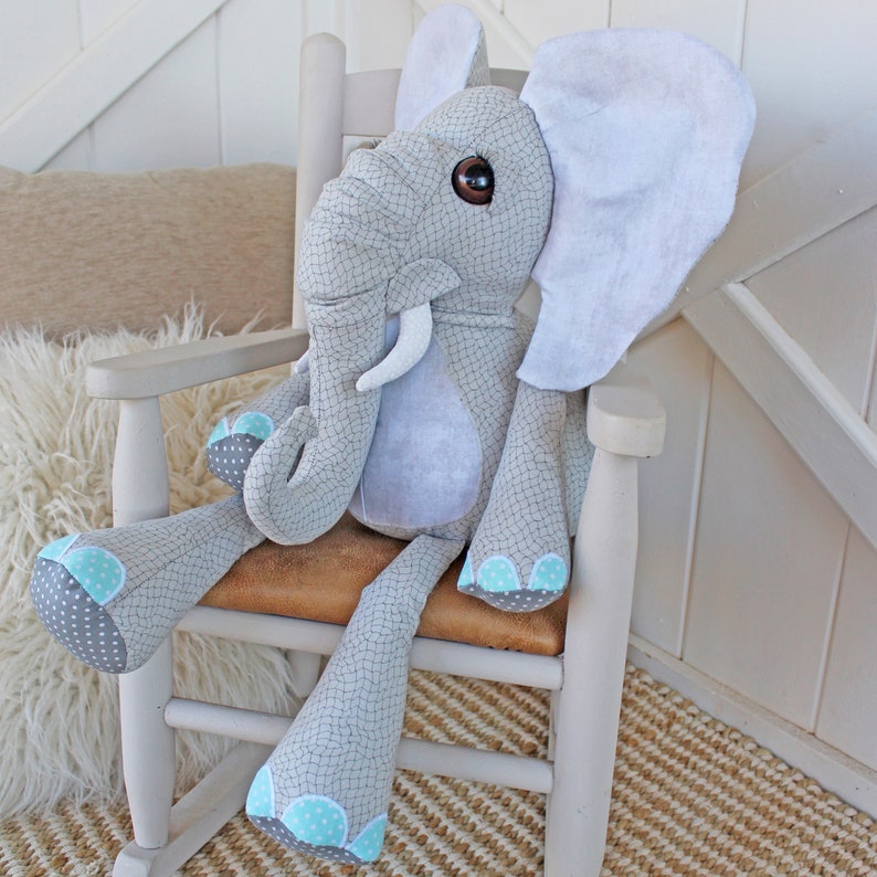 Poised Pachyderm Elephant Pudgy Plushie Sewing Pattern and Tutorial Stuffed Animal Toy DIGITAL PDF image 9