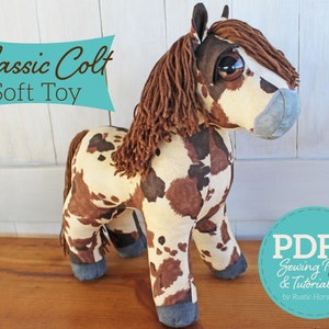 Classic Colt Plush Horse and Unicorn Doll Sewing Pattern and Tutorial - DIGITAL PDF