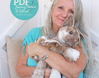 Charismatic Cat Pudgy Plushie Soft Toy Sewing Pattern and Tutorial DIGITAL PDF