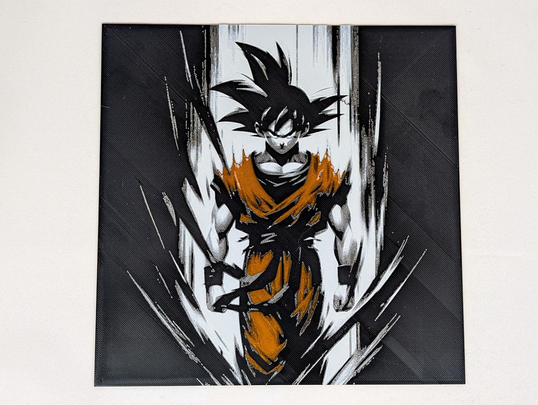 Goku Dragon Ball Z 3D Art Print - Etsy