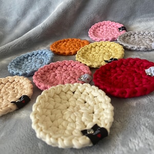 Decorative glass coasters crocheted in 14 different colors Coaster Cup coaster Coaster decoration Living room Dining room Gift