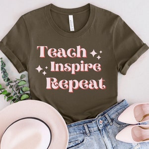Idées cadeaux pour les enseignants, Chemise unisexe confortable pour la reconnaissance des enseignants, Chemise de la rentrée des classes pour les enseignants, Chemises pour les enseignants, Reconnaissance des enseignants