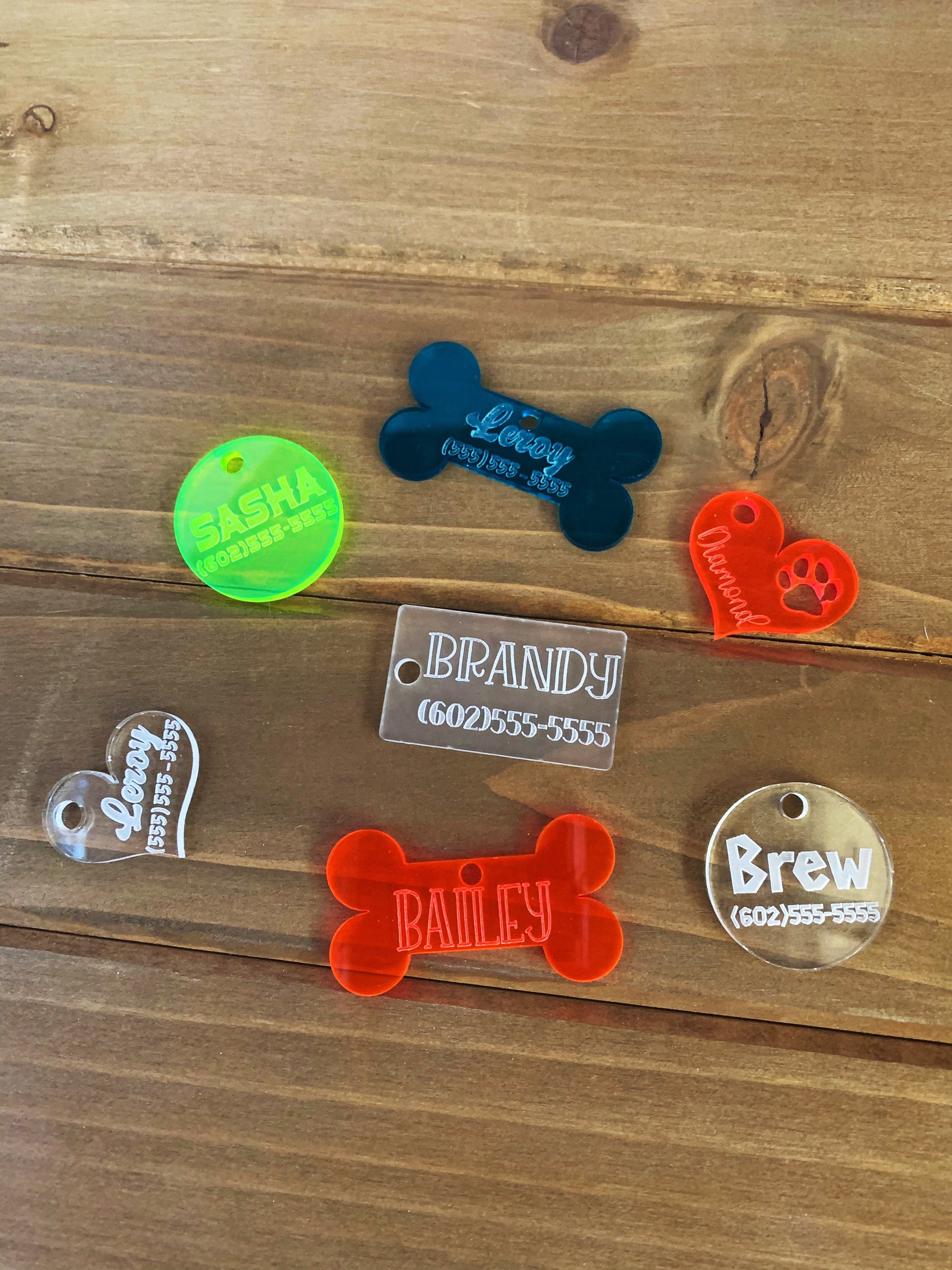 Custom Acrylic Pet ID Tags