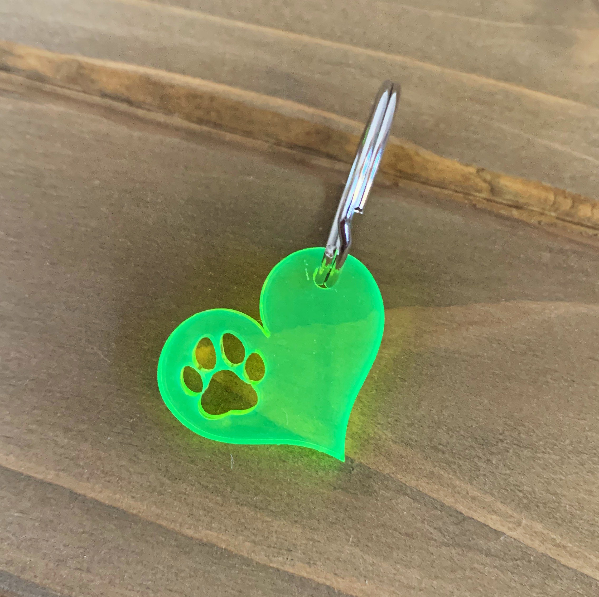 Heart Paw Keychain