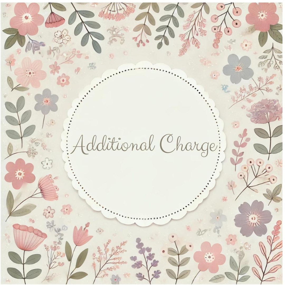 Additional Charge - Custom Design Fee - Etsy