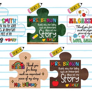 Personalized Teacher Appreciation Gift Puzzle Piece, Custom Acrylic ...